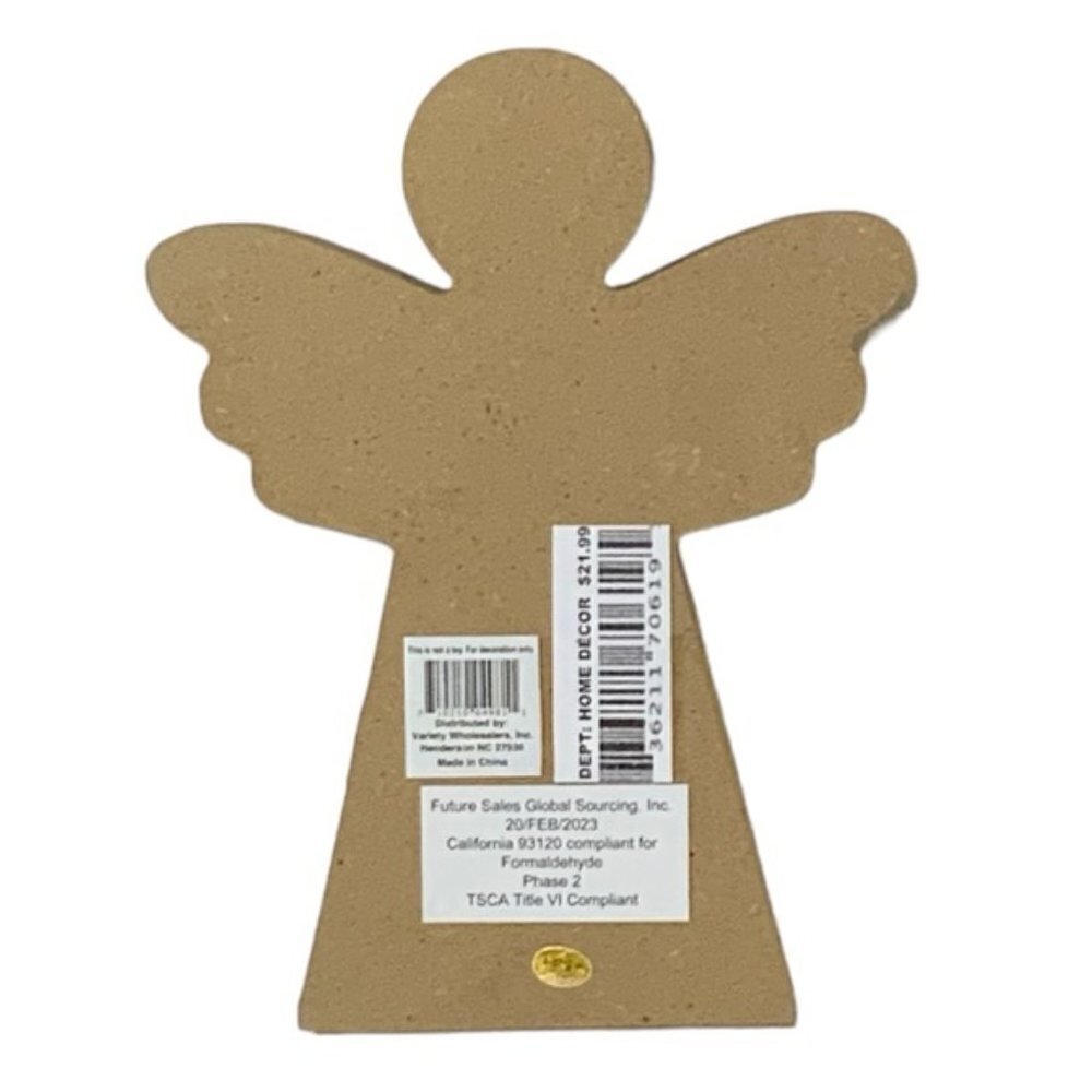 Angel Home Decor Freestanding Wood Inspirational Religious Cross 7.5 in - Picture 6 of 16